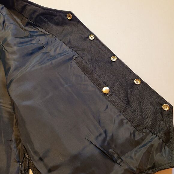 Leather Biker Vest Size L - Alpha Cycle Gear - New With Tags - Picture 5 of 6